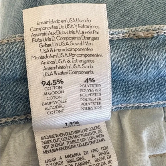 MOTHER The Hustler Fray Light Wash High-Rise Straight Leg Jeans, Size 29 - Picture 11 of 15